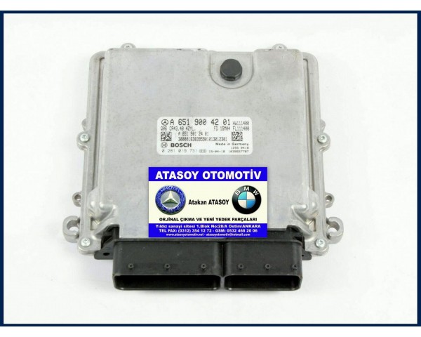 MERCEDES W166 ML250CDI MOTOR BEYNİ 6519004201 0281019731 A6519004201 A6519012401 , 6519000402 0281019167 A6519000402 A6519016701 , 6519001202 0281030555 A6519001202 A6519017101